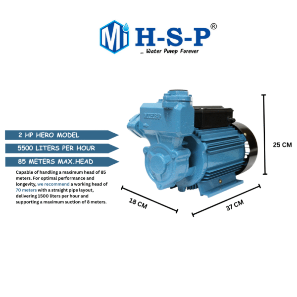 MIHSP 2hp water pump for domestic use with copper winding - Image 2